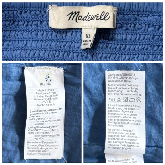 MADEWELL XL Tie Strap Tiered Midi Dress • Summer Vines Romantic Ditsy Floral - Picture 7 of 13